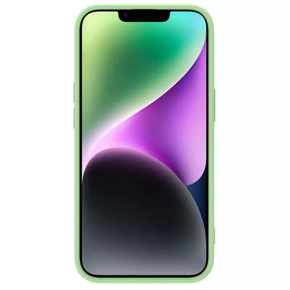 MagSafe Case for Apple iPhone 15 Plus, Nillkin, CamShield Silky, Light Green