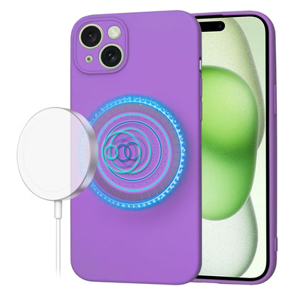 MagSafe Case for Apple iPhone 15 Plus, Techsuit, SoftFlex, Purple
