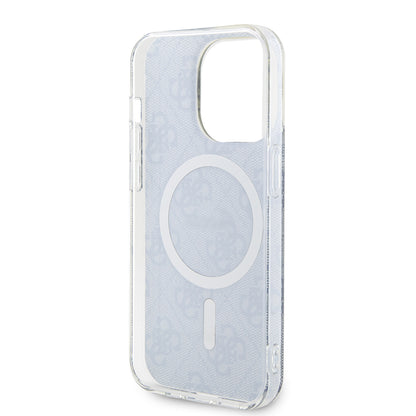MagSafe Case for Apple iPhone 15 Pro, Guess, IML 4G, Blue