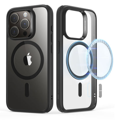 MagSafe Case for Apple iPhone 15 Pro Max, ESR, Classic Hybrid, Transparent Navy Blue