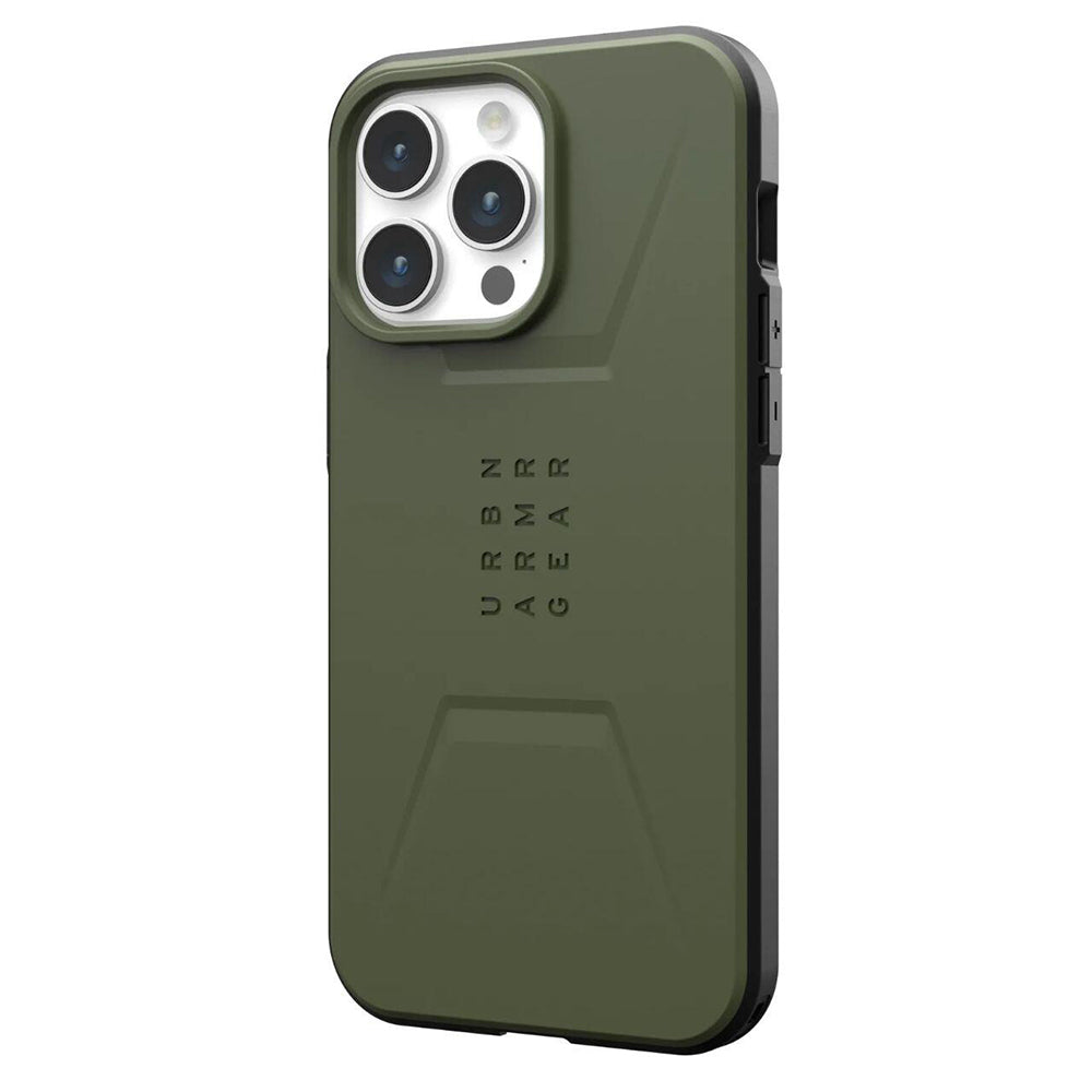 MagSafe Case for Apple iPhone 15 Pro, Urban Armor Gear, Civilian, Green