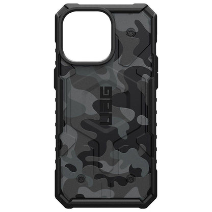 MagSafe Case for Apple iPhone 15 Pro, Urban Armor Gear, Pathfinder SE Midnight Camo, Camouflage