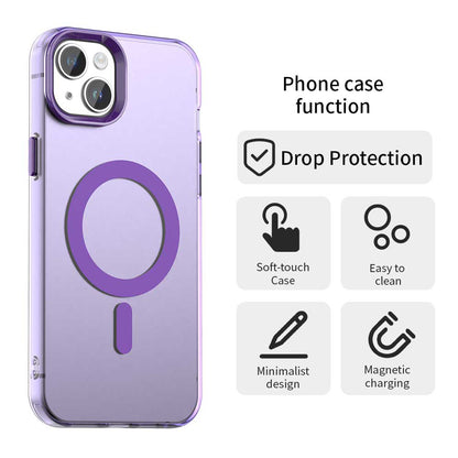 MagSafe Case for Apple iPhone 15, Techsuit, CandyCase, Purple