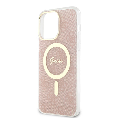 MagSafe Case for Apple iPhone 16, Guess, IML 4G, Pink