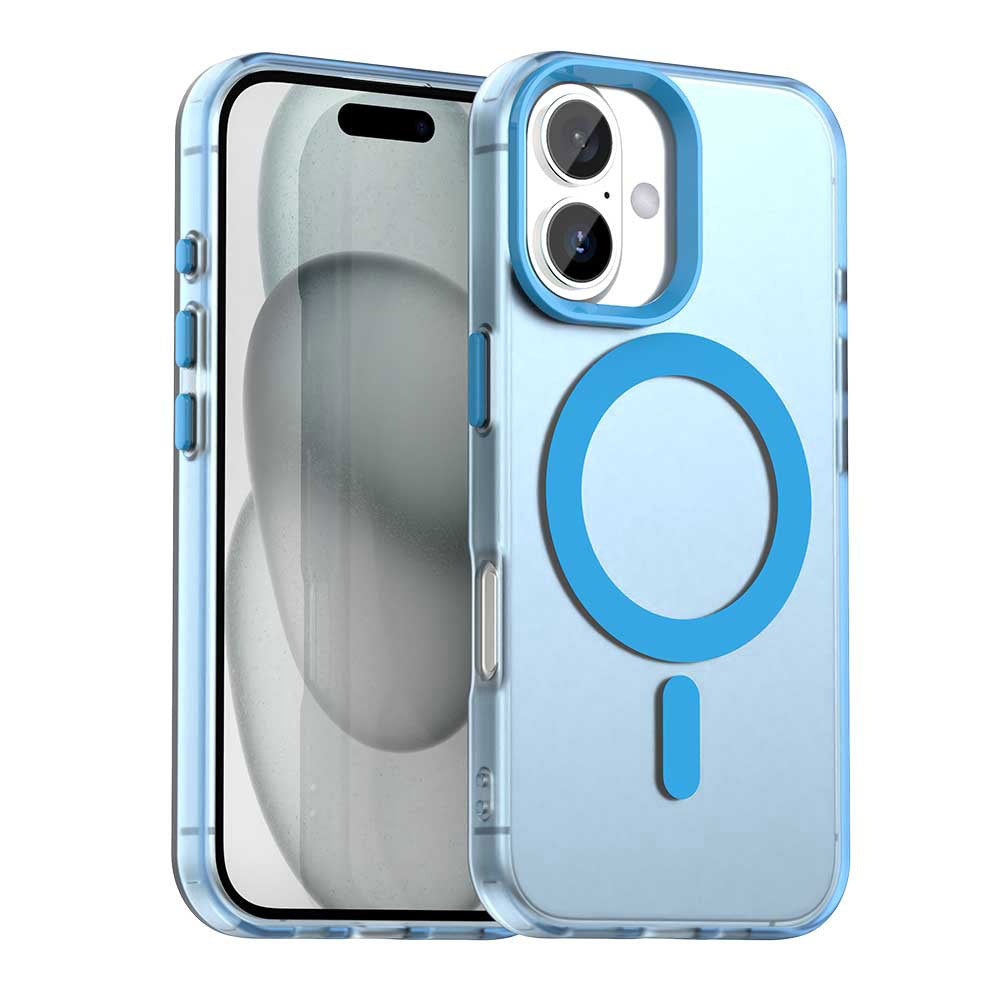 MagSafe Case for Apple iPhone 16 Plus, Techsuit, CandyCase, Blue