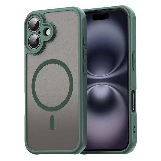 MagSafe Case for Apple iPhone 16 Plus, Techsuit, HaloFrost II, Green