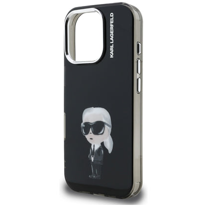 MagSafe Case for Apple iPhone 16 Pro, Karl Lagerfeld, IML Aquarelle Karl Logo, Black
