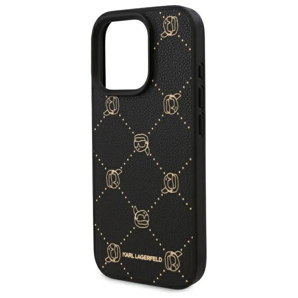 MagSafe Case for Apple iPhone 16 Pro, Karl Lagerfeld, Karl's Head, Black