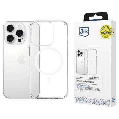 MagSafe Case for Apple iPhone 16 Pro Max, 3MK, Armor MagCase, Transparent