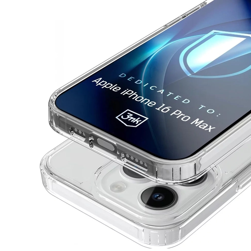 MagSafe Case for Apple iPhone 16 Pro Max, 3MK, Armor MagCase, Transparent