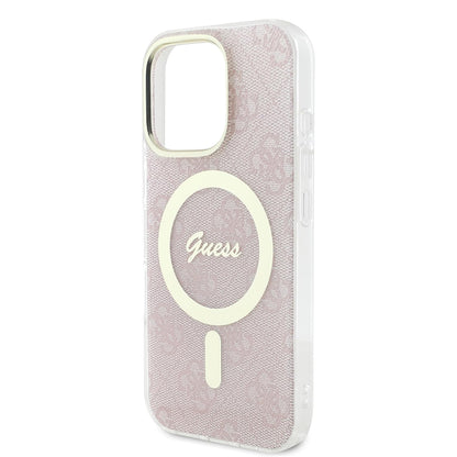 MagSafe Case for Apple iPhone 16 Pro Max, Guess, IML 4G, Pink