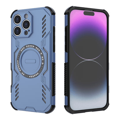 MagSafe Case for Apple iPhone 16 Pro, Techsuit, ArmorMag, Blue