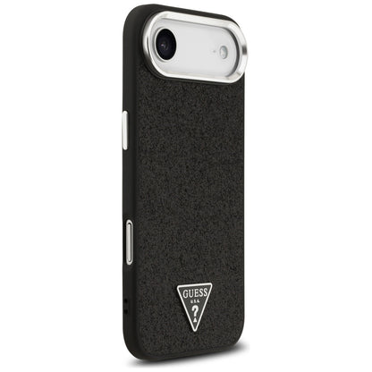 MagSafe Case for Apple iPhone 17 Air, Guess, Glitter Triangle Logo, Black