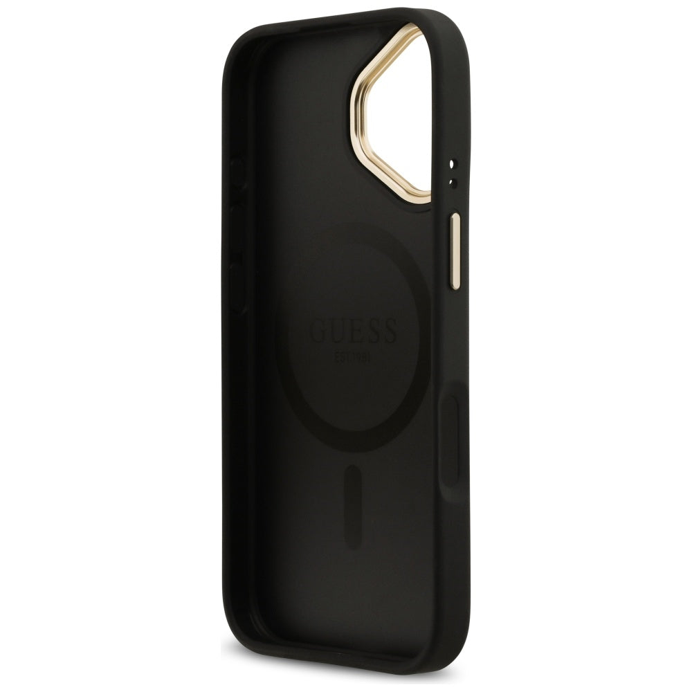 MagSafe Case for Apple iPhone 17, Guess, 4G Stripe, Black