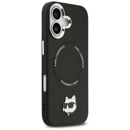 MagSafe Case for Apple iPhone 17, Karl Lagerfeld, Choupette Pin, Black