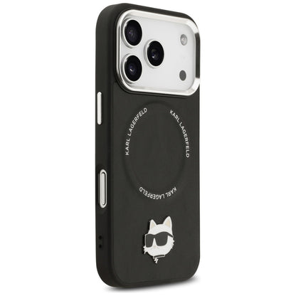 MagSafe Case for Apple iPhone 17 Pro, Karl Lagerfeld, Choupette Pin, Black