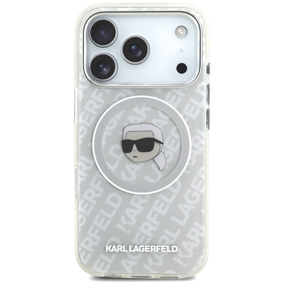 MagSafe Case for Apple iPhone 17 Pro, Karl Lagerfeld, IML Karl's Head, Grey