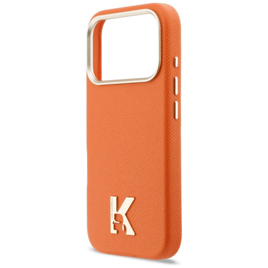 MagSafe Case for Apple iPhone 17 Pro, Karl Lagerfeld, Karl Head Logo, Orange