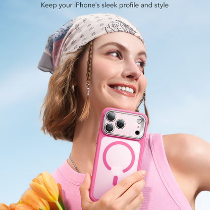 MagSafe Case for Apple iPhone 17 Pro Max, ESR, Classic Hybrid Kickstand, Satin Pink