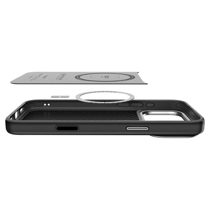 MagSafe Case for Apple iPhone 17 Pro, Spigen, Enzo Aramid T, Black Silver