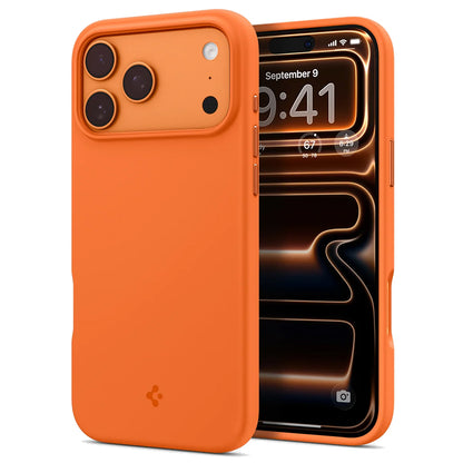 MagSafe Case for Apple iPhone 17 Pro, Spigen, Silicone Fit, Orange ACS11379