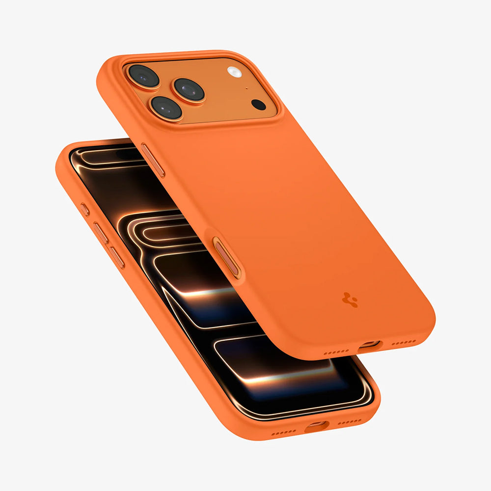 MagSafe Case for Apple iPhone 17 Pro, Spigen, Silicone Fit, Orange ACS11379