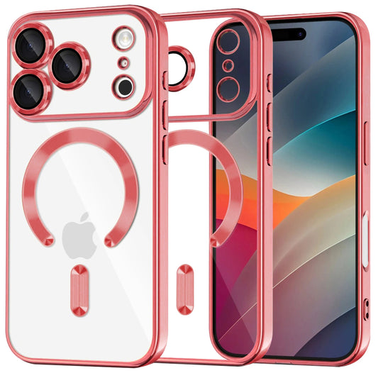 MagSafe Case for Apple iPhone 17 Pro, Techsuit, Luxury Crystal, Pink