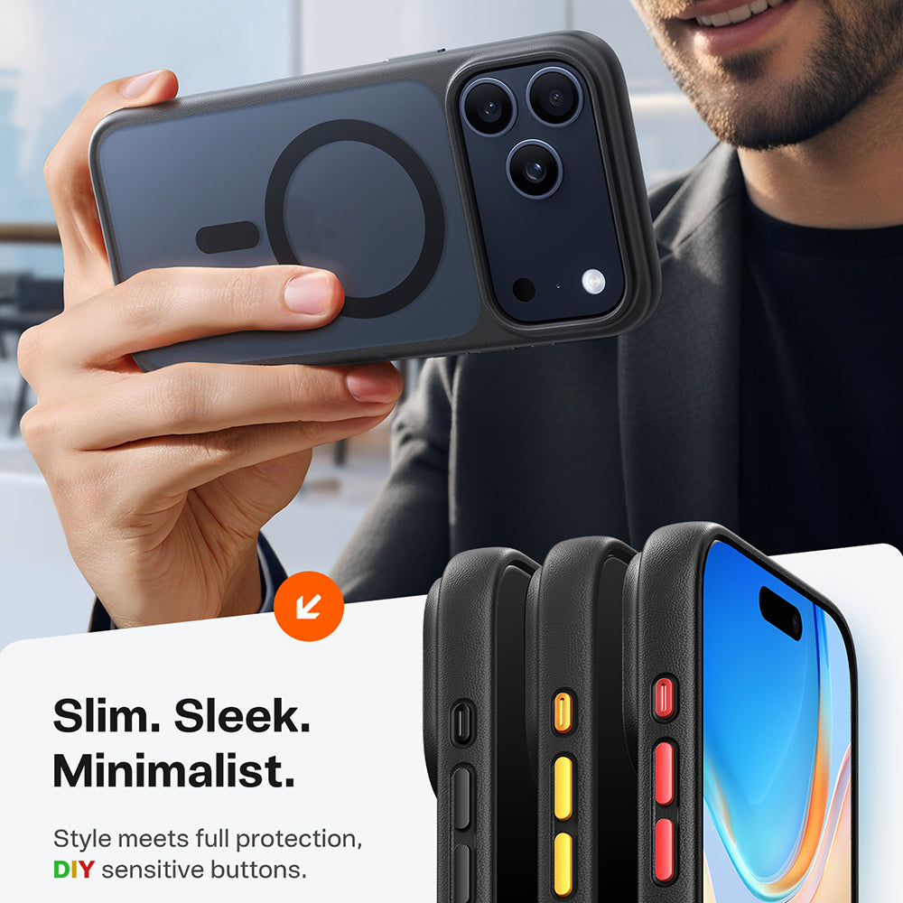 MagSafe Case for Apple iPhone 17 Pro, Torras, Guardian, Black