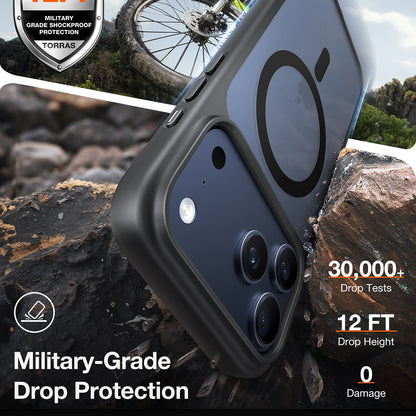 MagSafe Case for Apple iPhone 17 Pro, Torras, Guardian, Black
