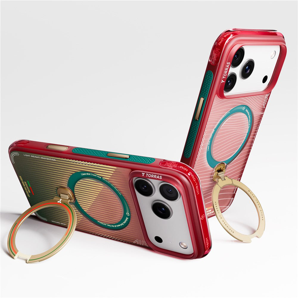 MagSafe Case for Apple iPhone 17 Pro, Torras, Ostand Q3 Air, Wave of Passion