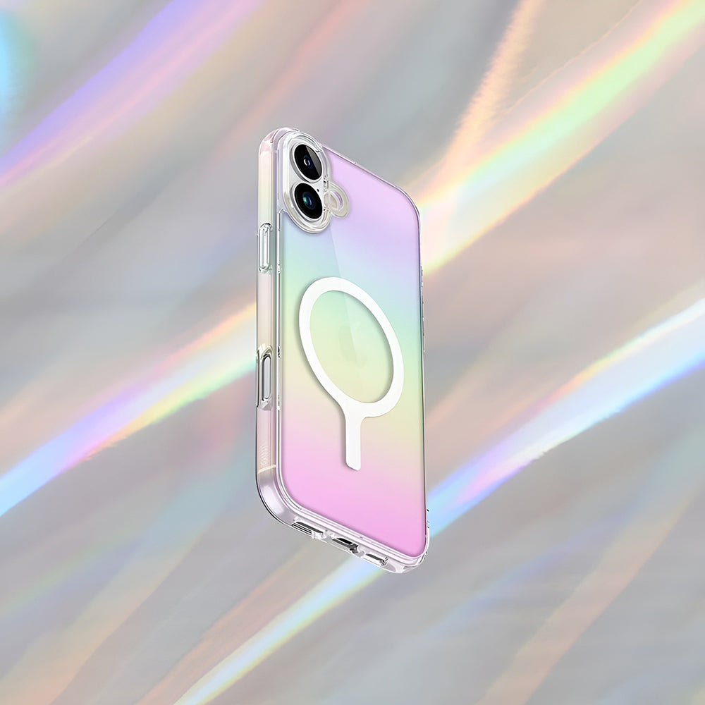 MagSafe Case for Apple iPhone 17 Pro, UNIQ, Iridescia MagClick, Aurora