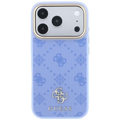 MagSafe Case for Apple iPhone 18 Pro / 17 Pro, Guess, Peony 4G Small Logo, Blue