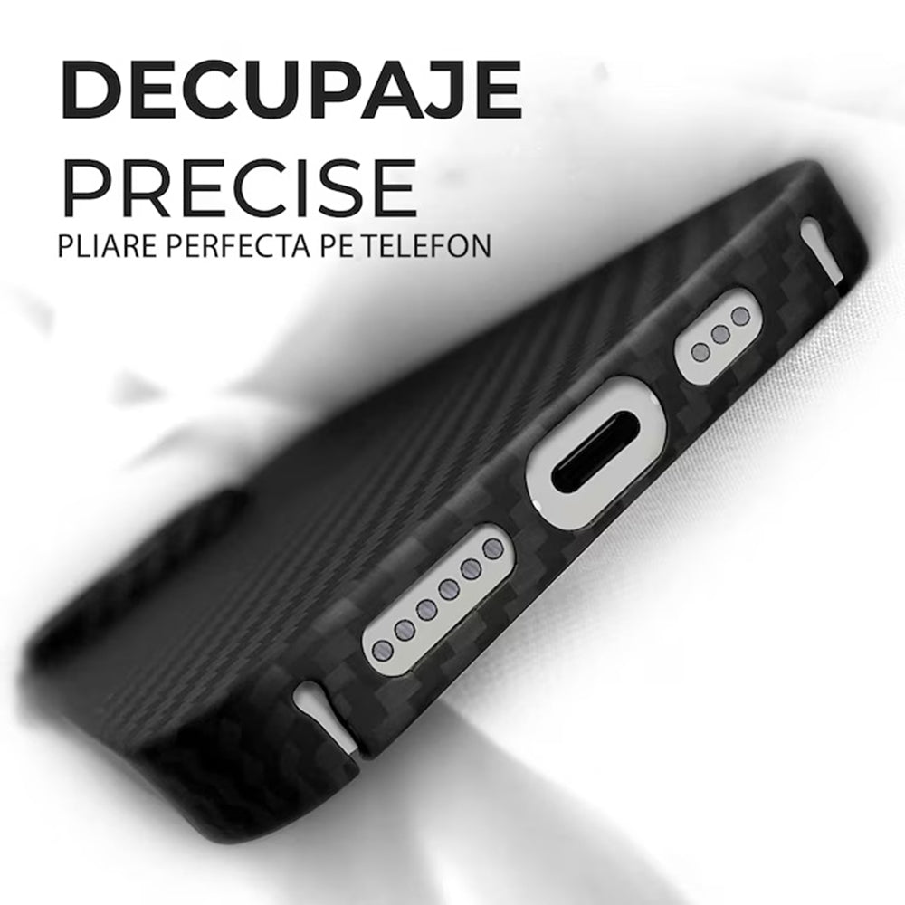 MagSafe Case for Apple iPhone 18 Pro / 17 Pro, Techsuit, Aramid Fiber, Black