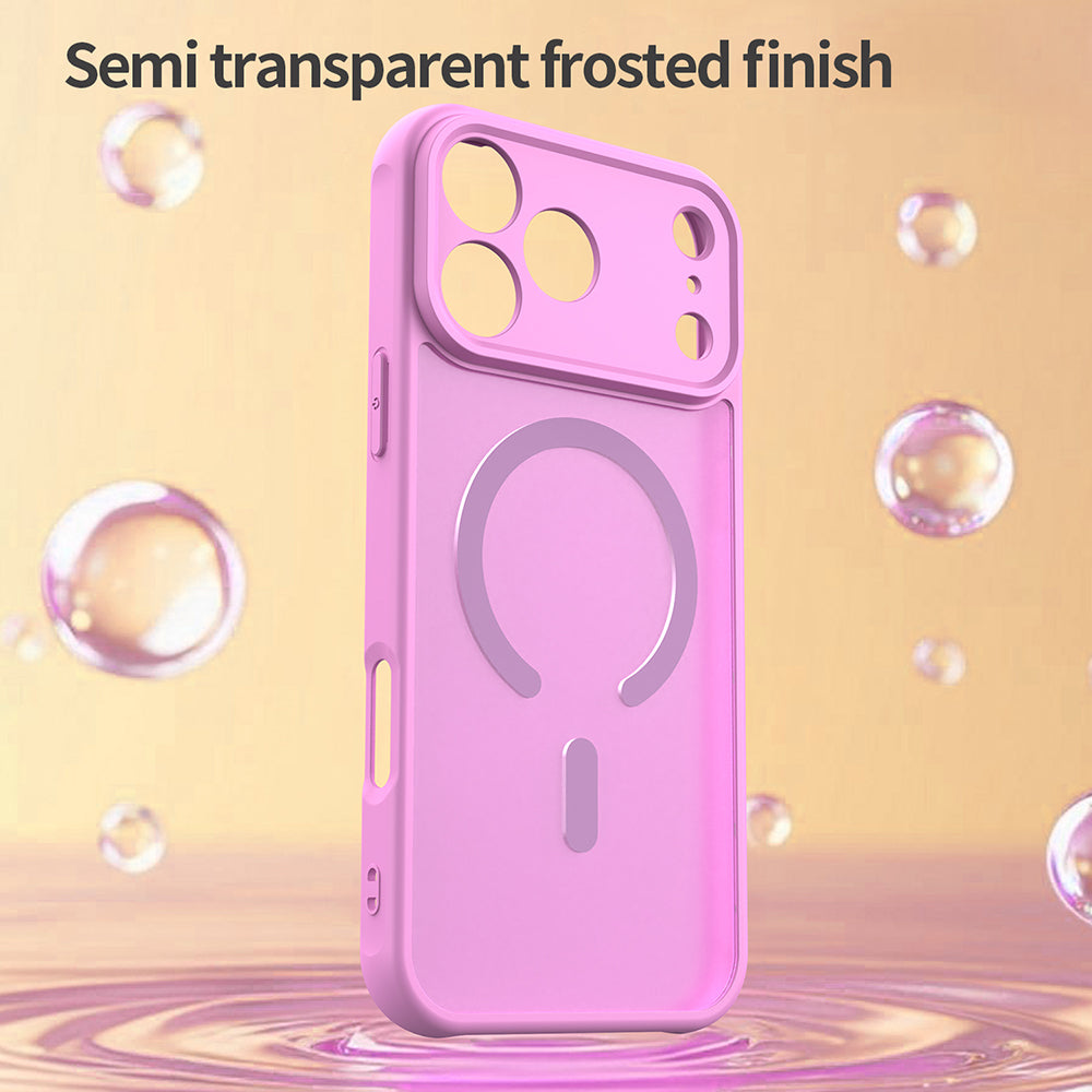 MagSafe Case for Apple iPhone 18 Pro / 17 Pro, Techsuit, HaloFrost II, Orange