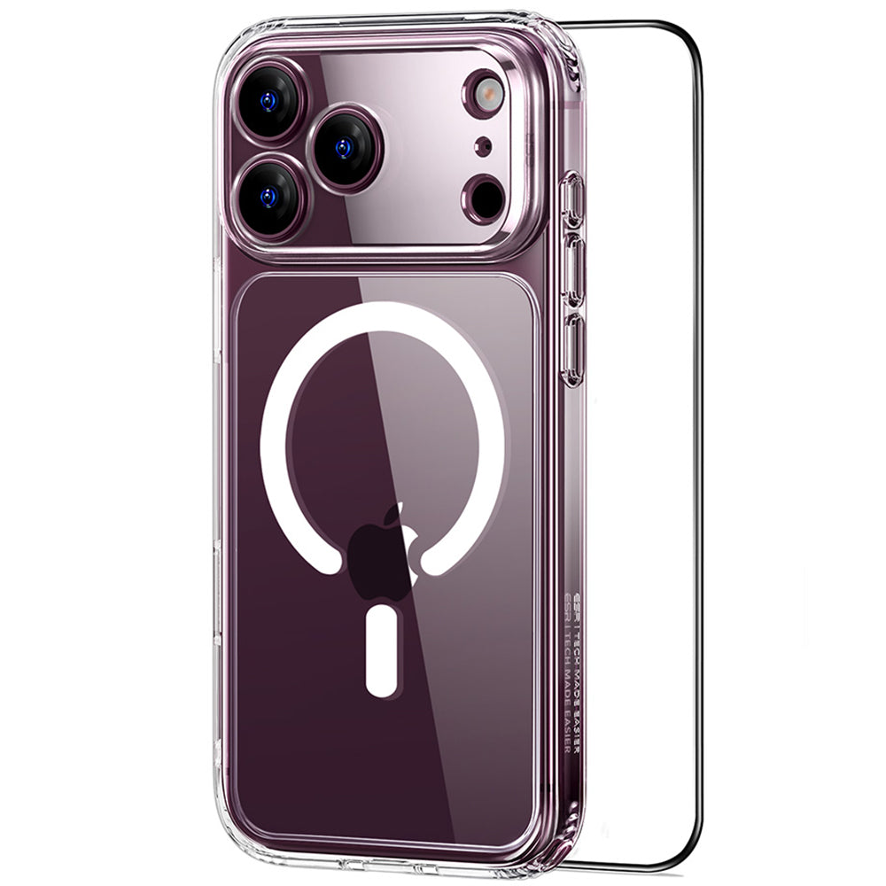 MagSafe Case for Apple iPhone 18 Pro Max / 17 Pro Max, ESR, Classic Hybrid with Screen Protector, Transparent