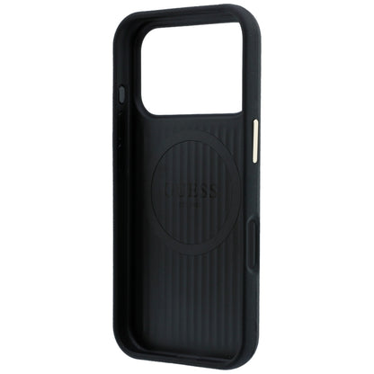 MagSafe Case for Apple iPhone 18 Pro Max / 17 Pro Max, Guess, Kevlar Triangle Logo, Black