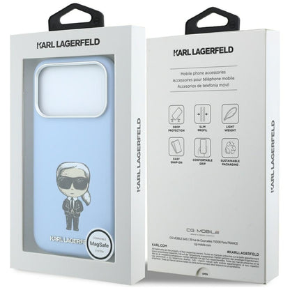 MagSafe Case for Apple iPhone 18 Pro Max / 17 Pro Max, Karl Lagerfeld, Ikonik Sketch, Blue
