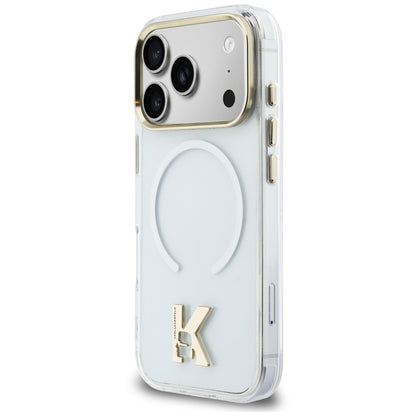MagSafe Case for Apple iPhone 18 Pro Max / 17 Pro Max, Karl Lagerfeld, IML Karl Head Logo, Transparent