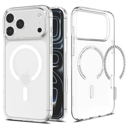 MagSafe Case for Apple iPhone 18 Pro Max / 17 Pro Max, Spigen, Liquid Crystal, Clear White ACS12143