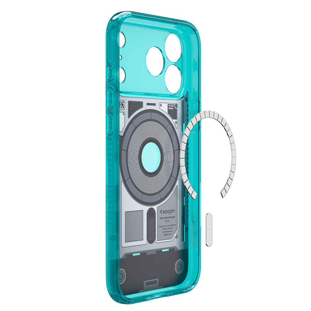 MagSafe Case for Apple iPhone 18 Pro Max / 17 Pro Max, Spigen, Ultra Hybrid C-One, Turquoise ACS11983