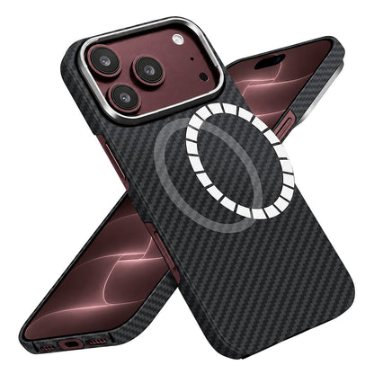 MagSafe Case for Apple iPhone 18 Pro Max / 17 Pro Max, Techsuit, Aramid Fiber, Black