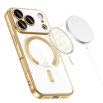 MagSafe Case for Apple iPhone 18 Pro Max / 17 Pro Max, Techsuit, Luxury Crystal, Gold