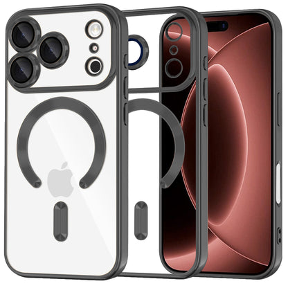 MagSafe Case for Apple iPhone 18 Pro Max / 17 Pro Max, Techsuit, Luxury Crystal, Black