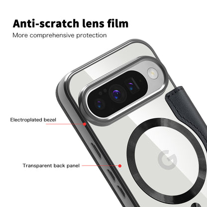 MagSafe Case for Google Pixel 10 Pro XL, Techsuit, SmartMag Book, Black