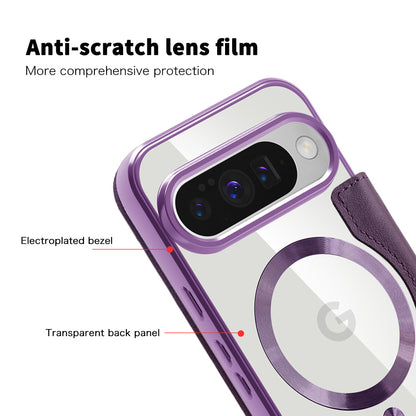 MagSafe Case for Google Pixel 10 Pro XL, Techsuit, SmartMag Book, Purple