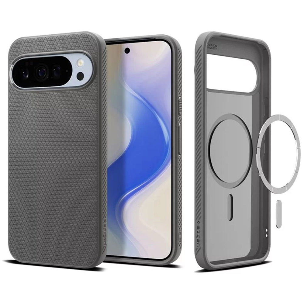MagSafe Case for Google Pixel 10 Pro XL, Spigen, Liquid Air, Gray ACS09720