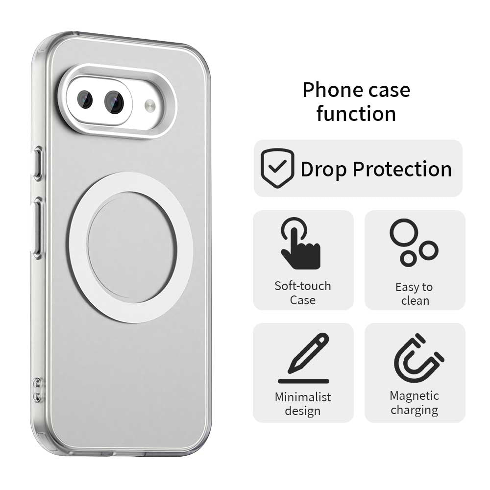 MagSafe Case for Google Pixel 10a, Techsuit, CandyCase, White