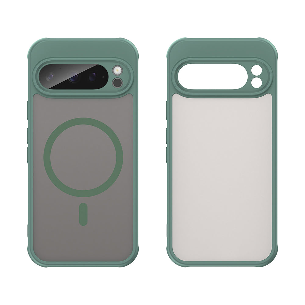 MagSafe Case for Google Pixel 9 Pro, Techsuit, HaloFrost II, Green