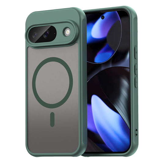 MagSafe Case for Google Pixel 9, Techsuit, HaloFrost II, Green