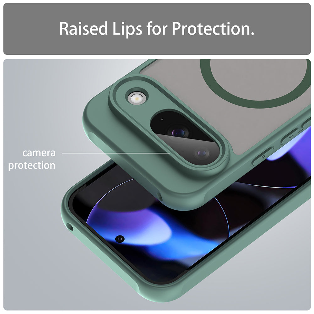 MagSafe Case for Google Pixel 9, Techsuit, HaloFrost II, Green